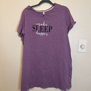💛⚡️$4 flash sale ⚡️💛 Cacique Lavender Slogan Sleep Dress